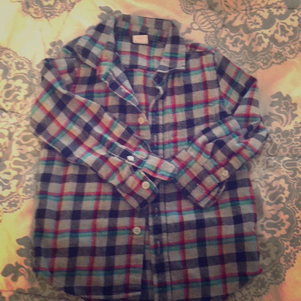 Boy’s flannel collared shirt